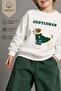 Boy's 3 Thread Fabric Animal Printed Cotton Sweatshirt - 2