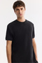 Men's Black Crew Neck Cotton Elastane Regular Fit T-Shirt A61Y1023 - 3