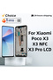 شاشة لمس سوداء بدون إطار 6.67 بوصة لـ POCO X3 LCD MZB07Z0IN محول رقمي للشاشة لـ POCO X3 Pro NFC M