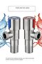 Blue Triangle Valve Toilet Water Stop Valve Water Heater Valve Stainless Steel For Bathrooms Kitchen - 8