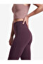 High Waist Slim Fit Sporty Spanish Leggings with Stitching Detail - 4
