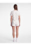 Croissant Printed Short Sleeve Shorts Pajama Set - 4