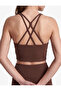 Slim Fit Strapless Sports Bra with Back Detail and Covered Straps - 4