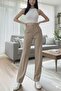 Quality Fabric Original Stitching Wide Leg Button Closure Palazzo Trousers New Season - 2