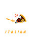 Unisex Kitchen Apron Italian Pizza Printed Relaxed Cut Neck Strap Pocketed Daily Cooking Modern - 4
