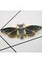 Green Vintage Gold-Tone Cicada Brooch, Intricate Insect Design, Retro Statement Pin Fashion Enthusia - 3