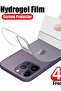 4 قطع غشاء خلفي لهاتف iPhone 14Pro Max 4 قطع غشاء هيدروجيل لهاتف iPhone 11 12 13 14 15 Pro Max واقي شاشة - 7