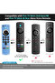 Fluorescent Green Silicone Protective Cover for Fire Stick 4K MAX/3rd Gen Fire TV Remote Glow-in-the - 2