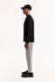 Men's Black Polo Neck Rayon Anti-Pilling Basic Knitwear Regular Fit Sweater B005150 - 3