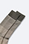 Men's Khaki Bamboo Patterned Socks A52Y8501 - 3
