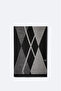Men's Grey-Black Viscose Blend Tassel Patterned Shawl A42Y9406 - 2