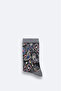 Men's Anthracite Cotton Patterned Socks A42Y8523