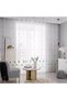 Wear rod W100-H200cm 1PC MULTI Korean flower small fresh embroidery gauze curtain for bedroom and li - 3