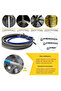 400mm 28 Degree Silver Grey 400 To 2200mm Hydraulic Brake Hose DOT Oil Pipe Line Braided Cable 10mm - 6