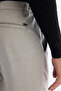 Men's Light Gray Diagonal Elastane Patterned Relaxed Fit Trousers with Elastic Sides A42Y3083 - 5