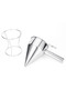 S 600/1200ML Oil Bucket with Holder Stainless Steel Funnel Dispenser Cupcake Pancake Batter Octopus