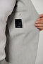 Men's Gray Pocketed Unlined Slit Bi-Stretch Comfort Slim Fit Jacket A41Y4033 - 5