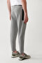 Men's Gray Elastic Waist Lace-Up Zipper Long Soft Touch Regular Fit Sweatpants A41Y3401 - 5