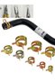 115pcs clamps 115 PCS 6-22mm Spring Hose Clamps or Pliers Zinc Plated Gas Water Hose Clamp Metal Too - 8