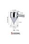S 600/1200ML Oil Bucket with Holder Stainless Steel Funnel Dispenser Cupcake Pancake Batter Octopus - 6