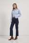 Armalife 103 straight fit belted flexible denim women's trousers with leg cut - 2