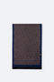 Men's Navy Blue Tasseled Houndstooth Patterned Shawl A32Y9407 - 2