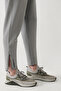 Men's Gray Elastic Waist Lace-Up Zipper Long Soft Touch Regular Fit Sweatpants A41Y3401 - 8