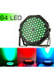 US Plug New 80W upgradation 54 par light LED Stage Party Lights Flat Par Strobe Dmx512 Control RGB 3