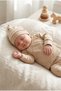Newborn Baby Organic Cotton Swaddle Hospital Release 3-Piece Set Premium Set with Gloves and Hat - 6