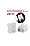 20pcs CH2 Spring Quick Wire Connectors Cable Clamps Terminal Block LED Strip Light Replace Electr... - 7