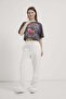 Armalife 2177 cherry printed bis neck short women's t-shirt - 4