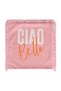 Ciao Bella Written Modern Typographic Fringed Pink Decorative Throw Pillow Cover - 4