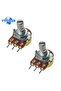 YTDMEN 100K Ohm 10pcs/lot WH148 Linear Potentiometer 15mm 3pin with Nuts and Washers WH148 B1K B2K B - 5