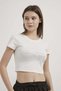 Trok Starry Crew Neck Crop T-Shirt