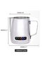 350ml 350mL Stainless Steel Milk Frothing Pitcher Temperature Display Milk Frother Pitcher Jug Cup f - 6