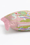 Elephant Patterned Fringed Cushion Cover - Palm Tree Detail on Pink Background with Tassels - 5