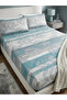 Ranforce Cotton Fitted Sheet Set Single/Dual/Battal Size - 6