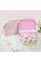 27x22x8.5cm pink flowers 2Pcs Suitcase Gift Box Vintage Flower Series Storage Box Cosmetics Statione - 3