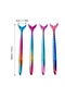 black 6 Mermaid Pens, Creative Design, Rich Colors, Sturdy Body, Smooth Writing, Suitable for Daily - 7