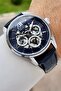 Case Silver Navy Blue Black Color Internal Indicators Active 45 mm Men's Wristwatch - 4