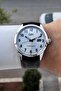 Men's Wristwatch with Silver Strap, Black Color, Numbered, Gift Packaged - 2