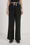 Armalife 045 cotton blend trousers with scarf accessory and elastic waist for women - 4