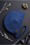 Handmade Knitted Cord Rope Portfolio & Clutch Bag – Cobalt Blue