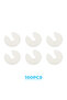 100 Pcs 19.5mm Gas Water Heater Brass Control Valve Core Plastic White Cap Cover Piece