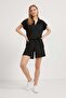 Armalife 6127 T-Shirt with Collar and Elastic Waist Premium Shorts Women's Set - 3