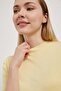 Armalife 6610 double collar short sleeve knit women's blouse - 2