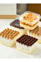 Rectangular WHITE Cake Box Square Mousse Cake Box Dessert Soy Milk Disposable Thousand Layer Fruit Y - 8