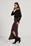 Armalife 1506 low shoulder draped knit women's blouse - 4