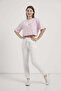 Floral Embroidered Crop T-Shirt - 4