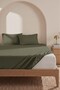Khaki Cotton Lu Double Fitted Sheet 160X200 - 3